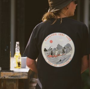 The World Bar Wakatipu surf club shirt